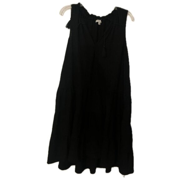Black Mini Dress – Effortless Boho Chic with Tassel Detail - Picture 1 of 2